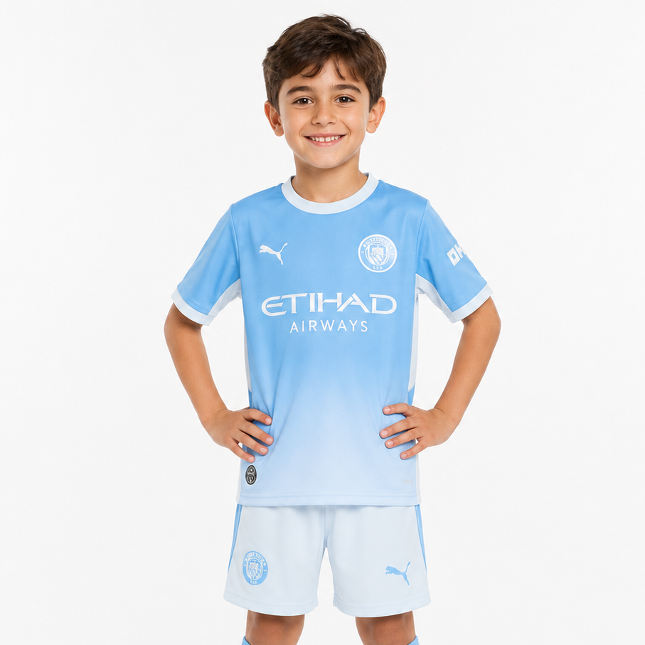 Man City Home Kids Kit 2026/27