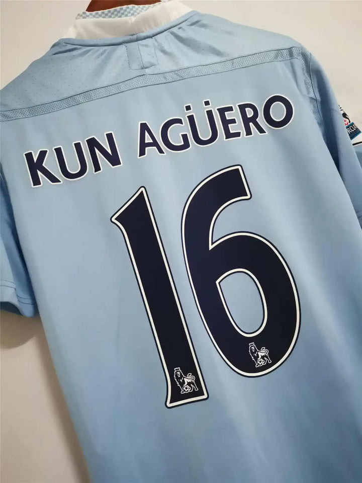 Manchester City Limited Edition Jersey with  Kun Agüero 2011-2012