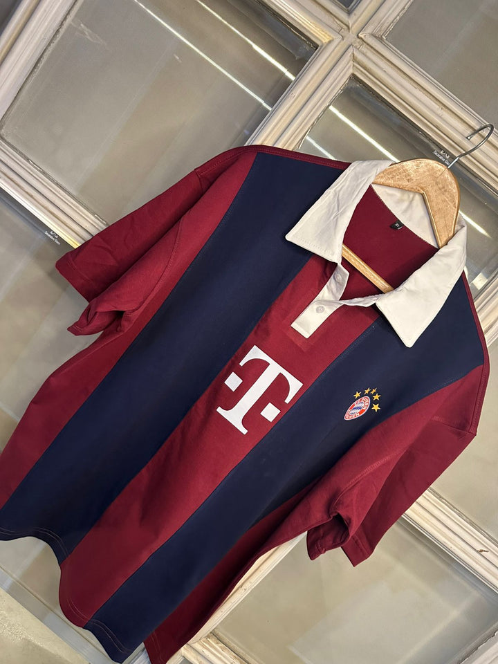 Bayern Munich Polo Shirt (Red,Blue)