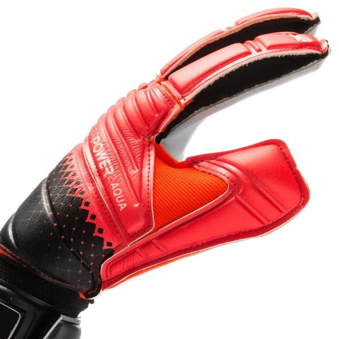 Puma EvoPower Grip Aqua Goalkeeper Gloves – Red/Black Edition
