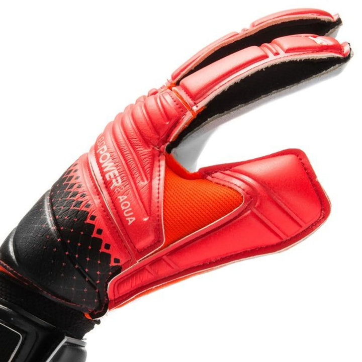Puma EvoPower Grip Aqua Goalkeeper Gloves – Red/Black Edition