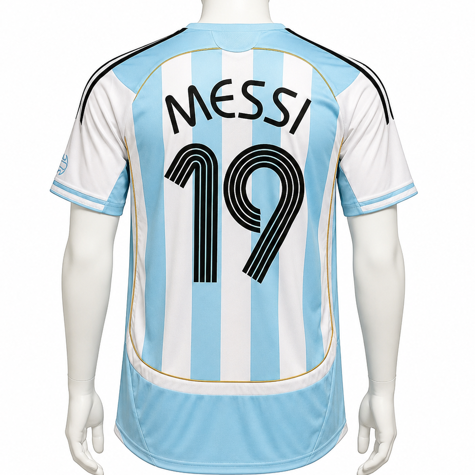 Argentyna Home No.19 MESSI ADIDAS 2006 World Cup