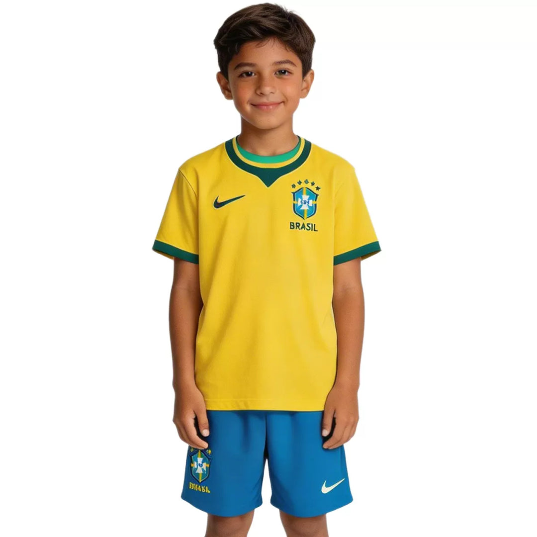 Brazil Home World Cup Kids Kit 2026