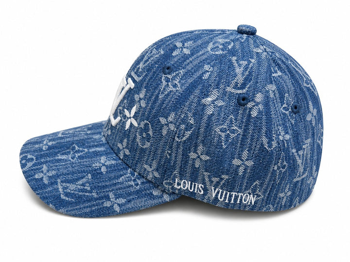 Denim Street Monogram Cap – Signature Logo