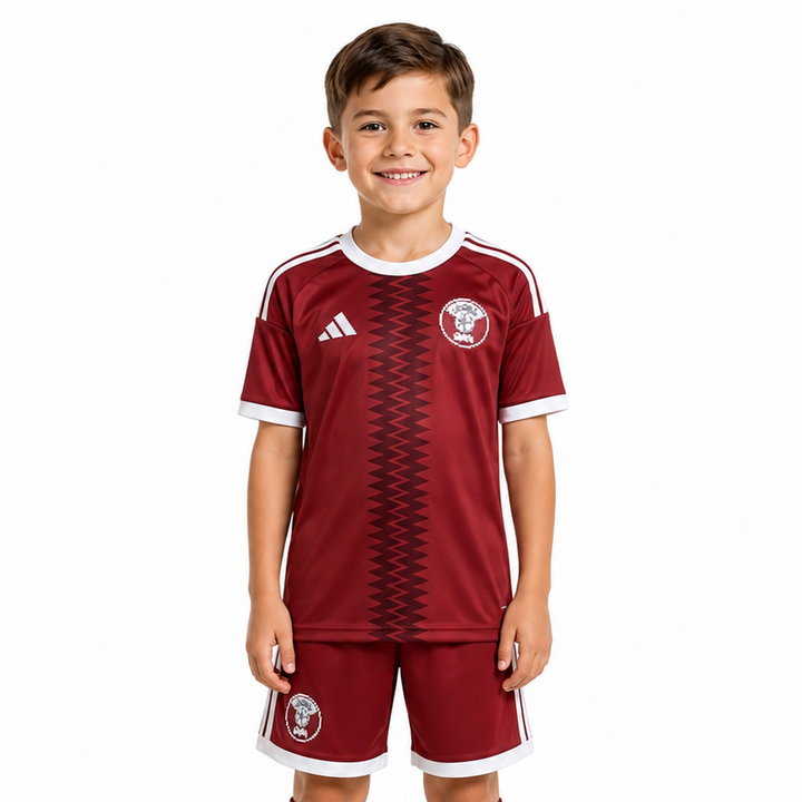 Qatar  home World Cup kit Kids 26
