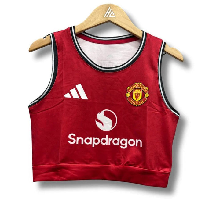 Man United Home Women Crop Top