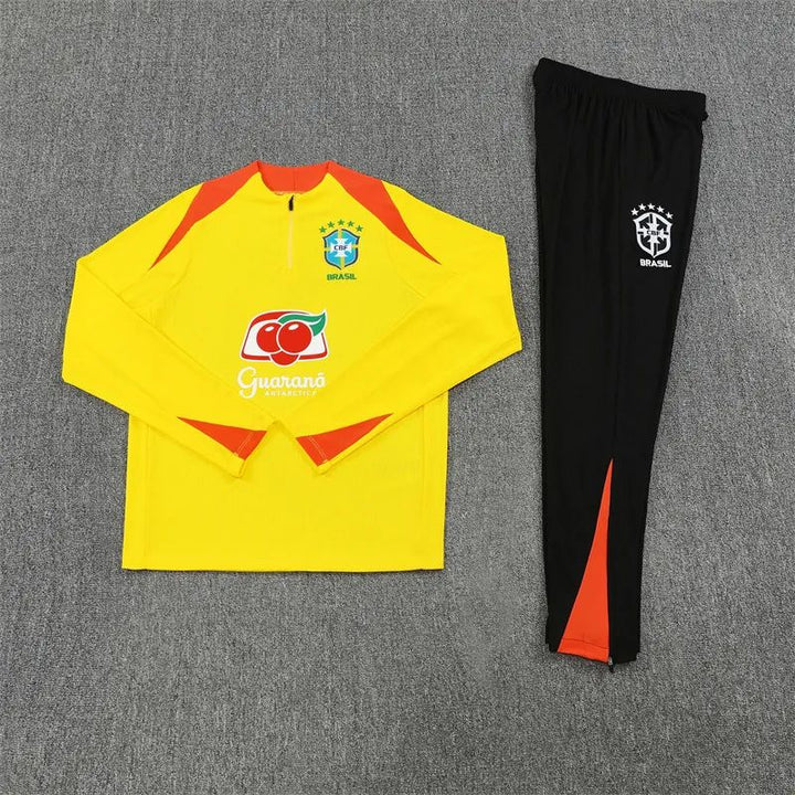 Brazil yellow Training Tracksuit