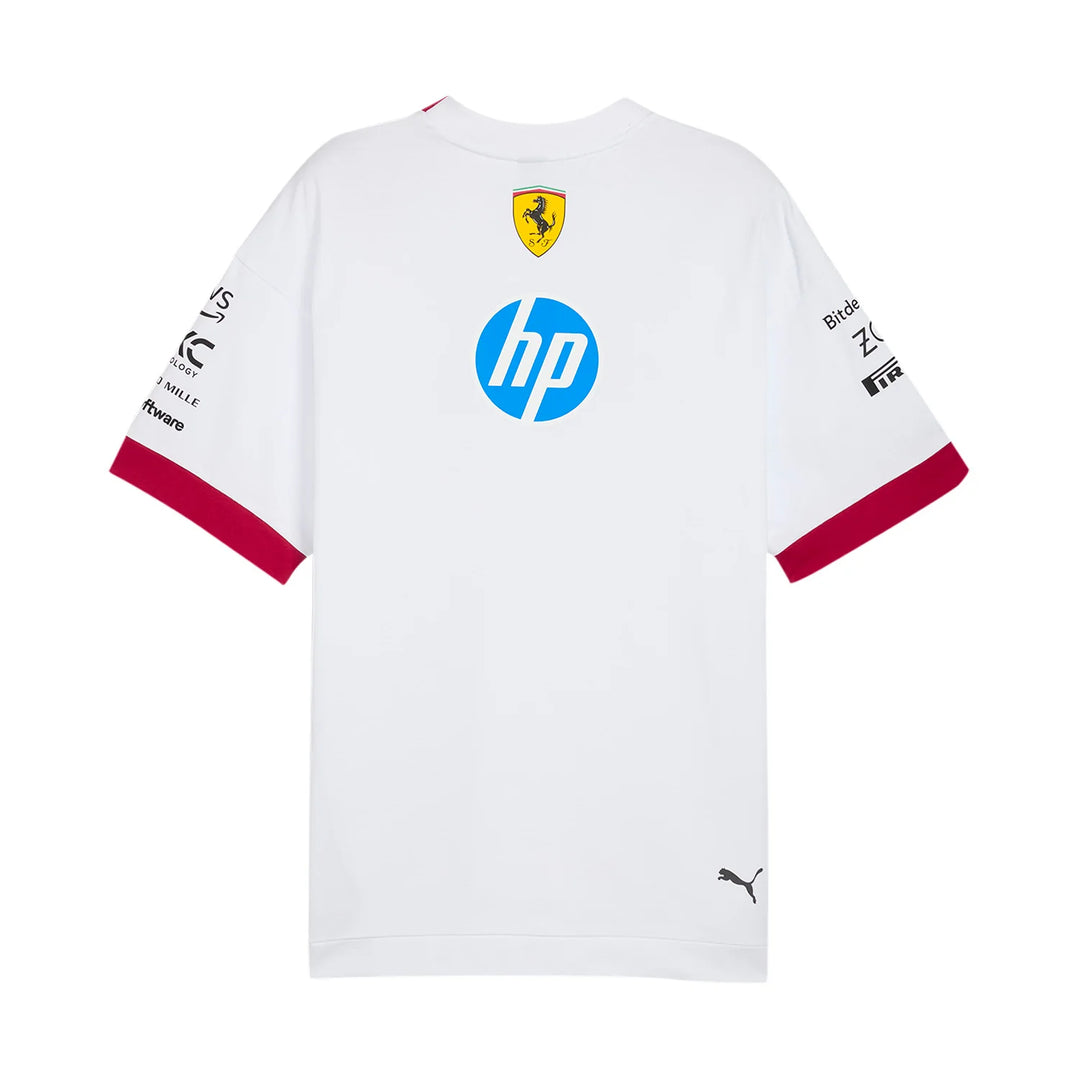 Scuderia Ferrari 2025 Drivers Oversized T-Shirt - White