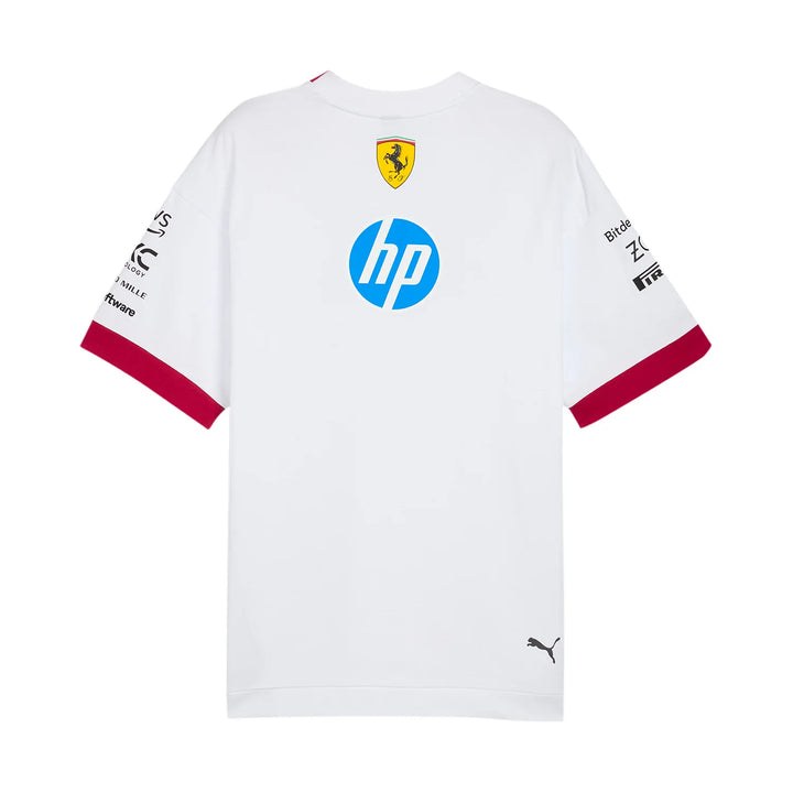 Scuderia Ferrari 2025 Drivers Oversized T-Shirt - White