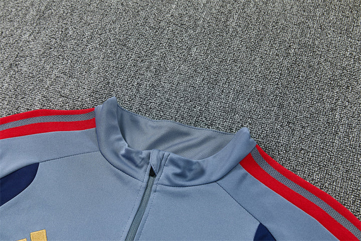 Bayern Munich Light Blue Training Tracksuit 2027 – Quarter Zip Top &amp; Pants