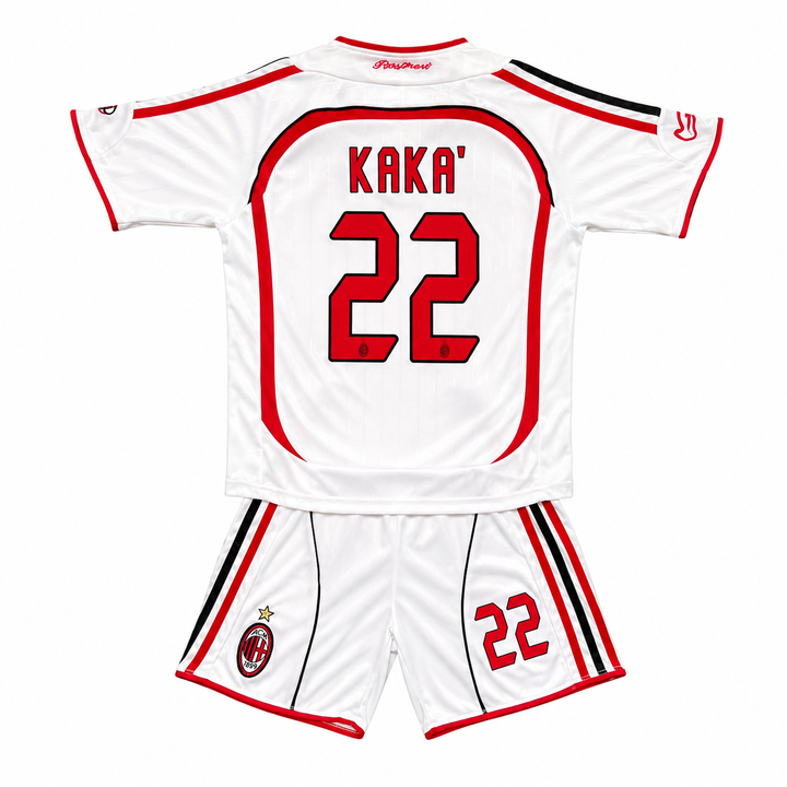 AC Milan Away Champions League Final 2007 KAKA 22 Kids Kit