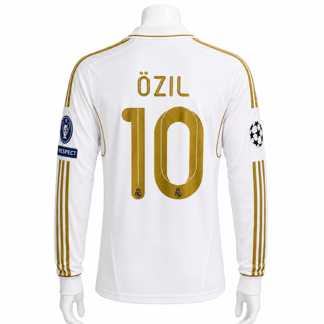 RM المنزل L/S دوري أبطال أوروبا كلاسيك جيرسي 2011-12 أوزيل 10