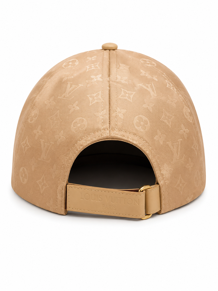 Minimal Luxe Monogram Cap – Classic Pattern