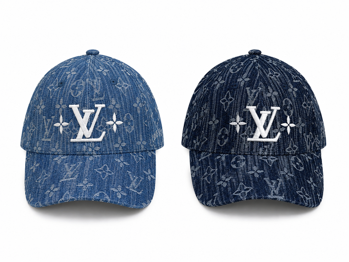 Denim Street Monogram Cap – Signature Logo