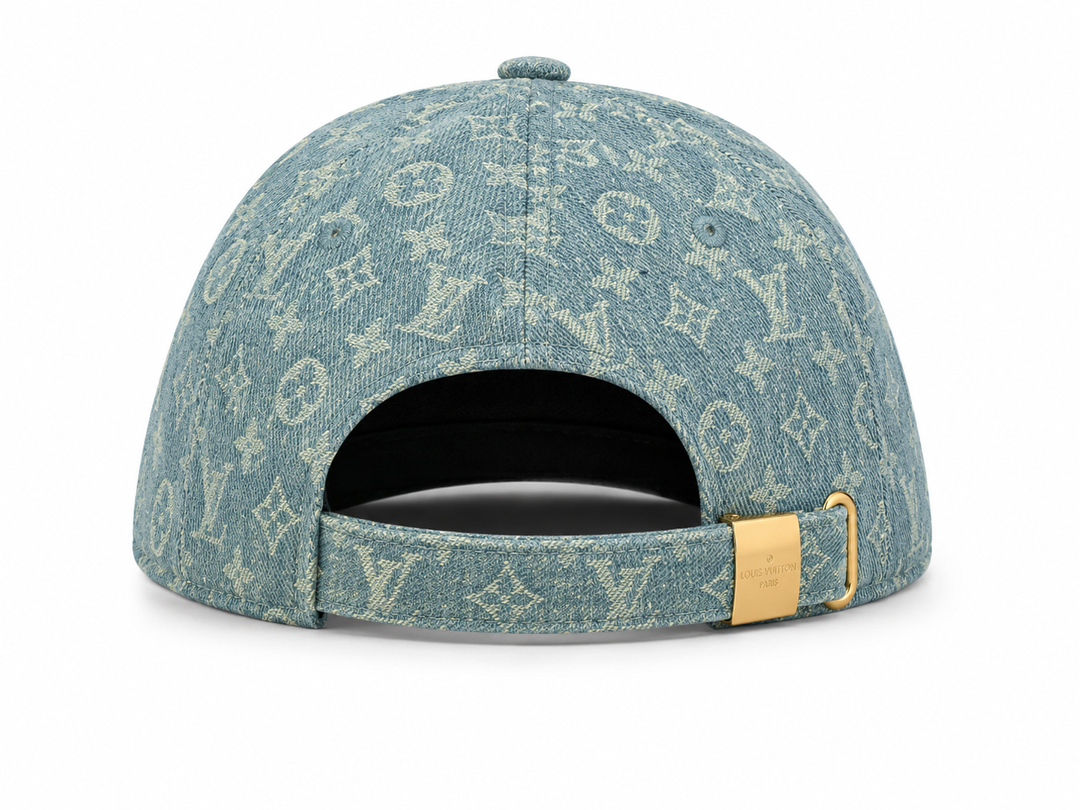 Denim Luxe Monogram Cap