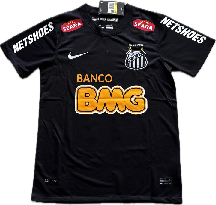 Santos Away Black Neymar Jr 11 Classic Jersey 2011/12
