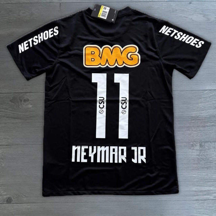 Santos Away Black Neymar Jr 11 Classic Jersey 2011/12