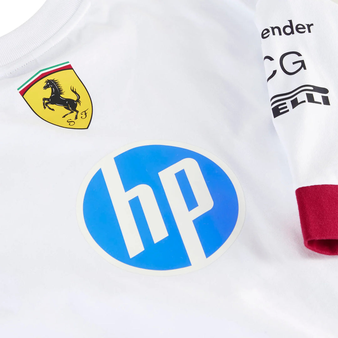 Scuderia Ferrari 2025 Drivers Oversized T-Shirt - White