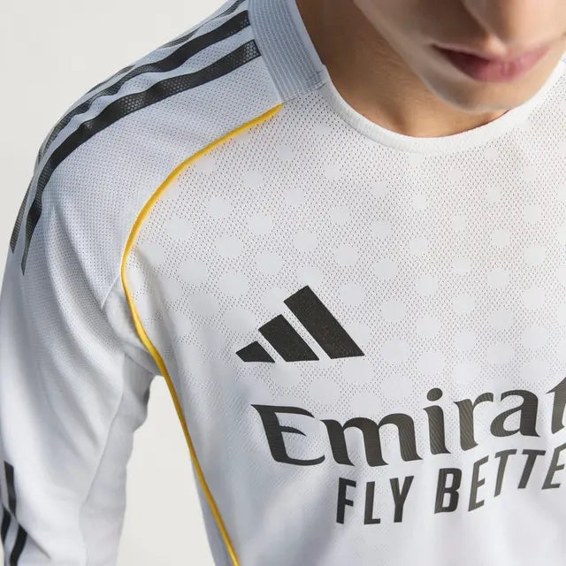 RM Home Player Version Long Sleeve Jersey 2025/26
