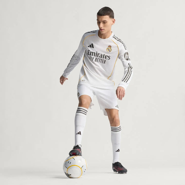 RM Home Player Version Long Sleeve Jersey 2025/26