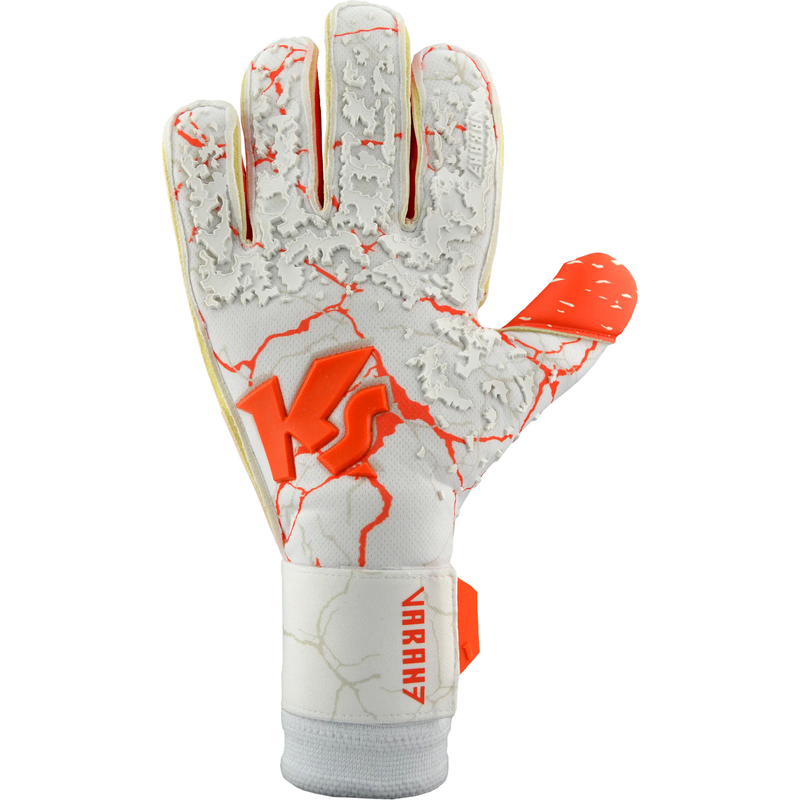Varenz KS Pro Goalkeeper Gloves – White Lightning Edition