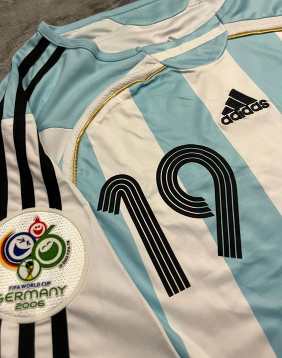 Argentyna Home No.19 MESSI ADIDAS 2006 World Cup