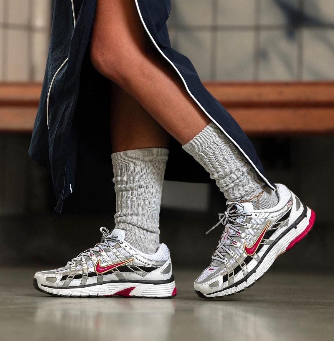 nike p6000 white gold red