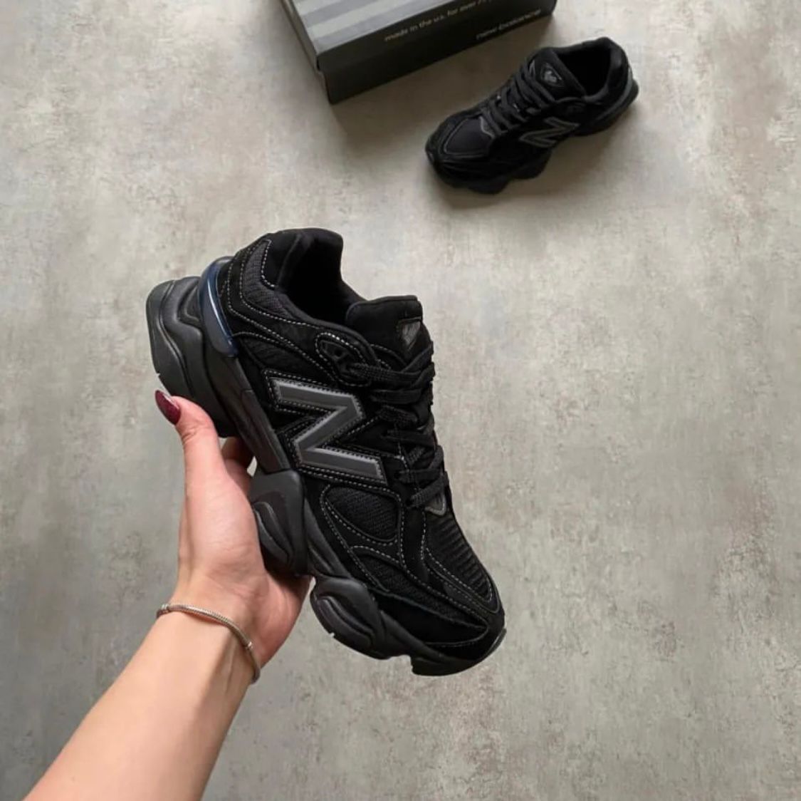 New Balance 9060 Triple Black – amzunit