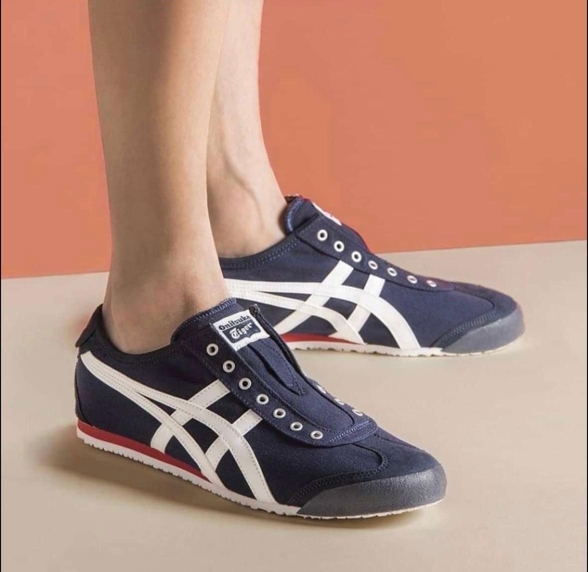 Onitsuka Tiger Mexico 66 Slip-On Navy Off-White Red – amzunit