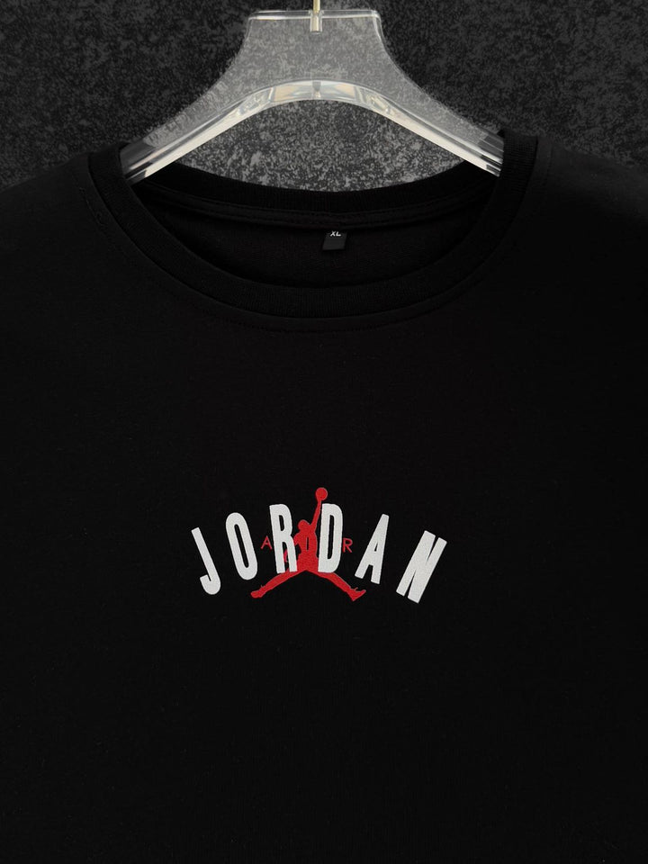 Men’s Oversized Black Streetwear T-Shirt with Back Graphic Print