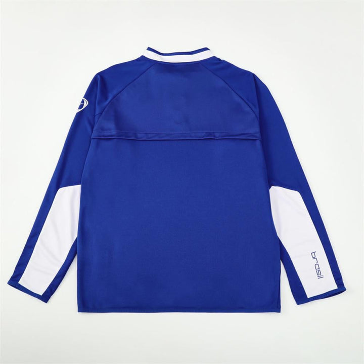 Brazil Blue Retro 2002 Training Suit Top