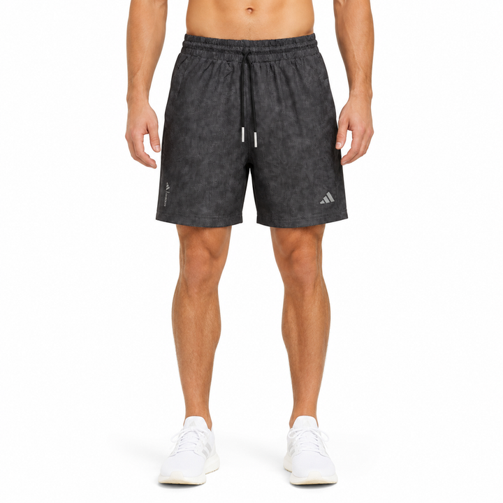 Black Acid Wash Essential Training Shorts 3768