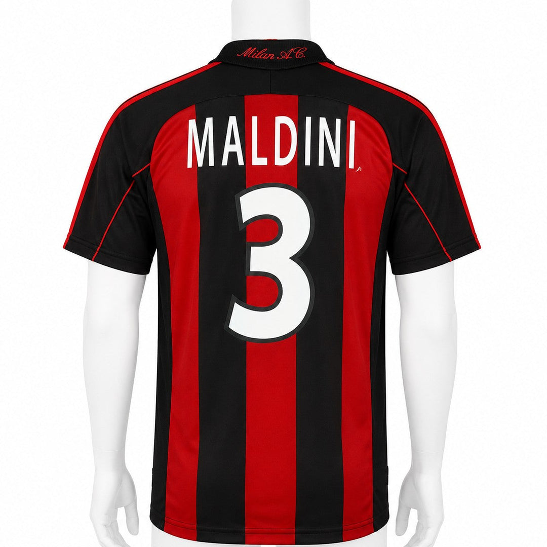 AC Milan Home Classic 2002 back with Maldini 3 printing