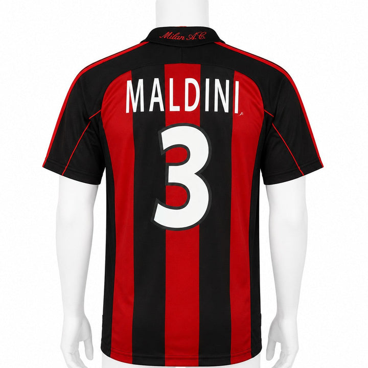 AC Milan Home Classic 2002 back with Maldini 3 printing