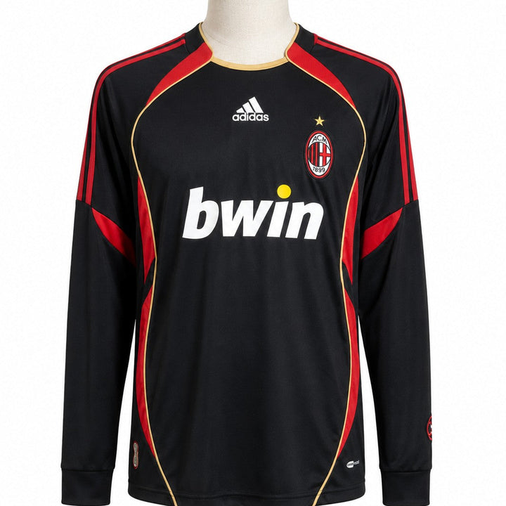 AC Milan Long-Sleeve Classic 2006/07 front with bwin print and ACM crest