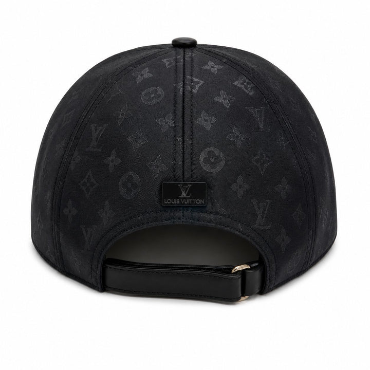 Black Gold Monogram Cap – Signature Plate