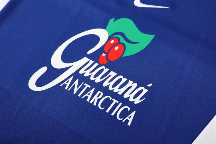 Brazil Blue Retro 2002 Training Suit Top