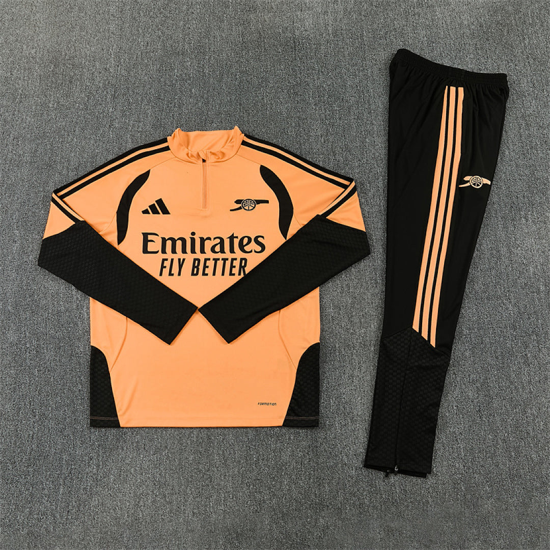 Arsenal Orange Training Tracksuit 2027 - flat lay
