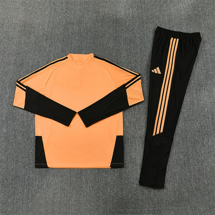 Arsenal Orange Training Tracksuit 2027 - back flat lay