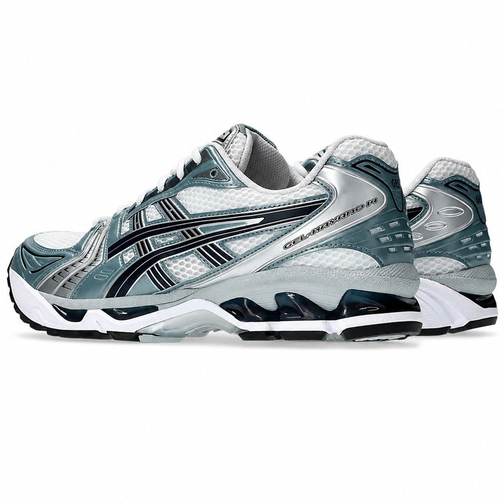 ASICS GEL-KAYANO 14 White Blue rear angle