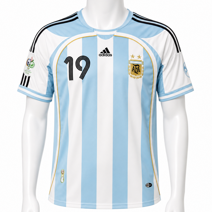 Argentyna Home No.19 MESSI ADIDAS 2006 World Cup