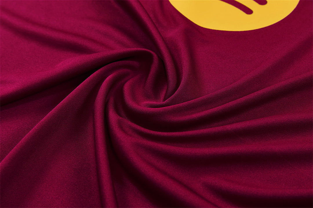 BRC Burgundy Training Tracksuit 2027 - fabric texture