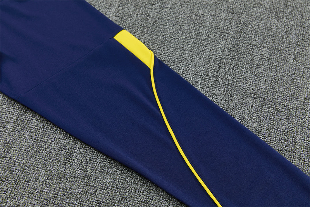 Brazil Navy Training Tracksuit 2027 - yellow piping detail