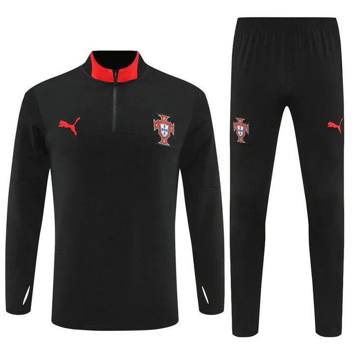 Portugal Black Training Tracksuit - World Cup 2026