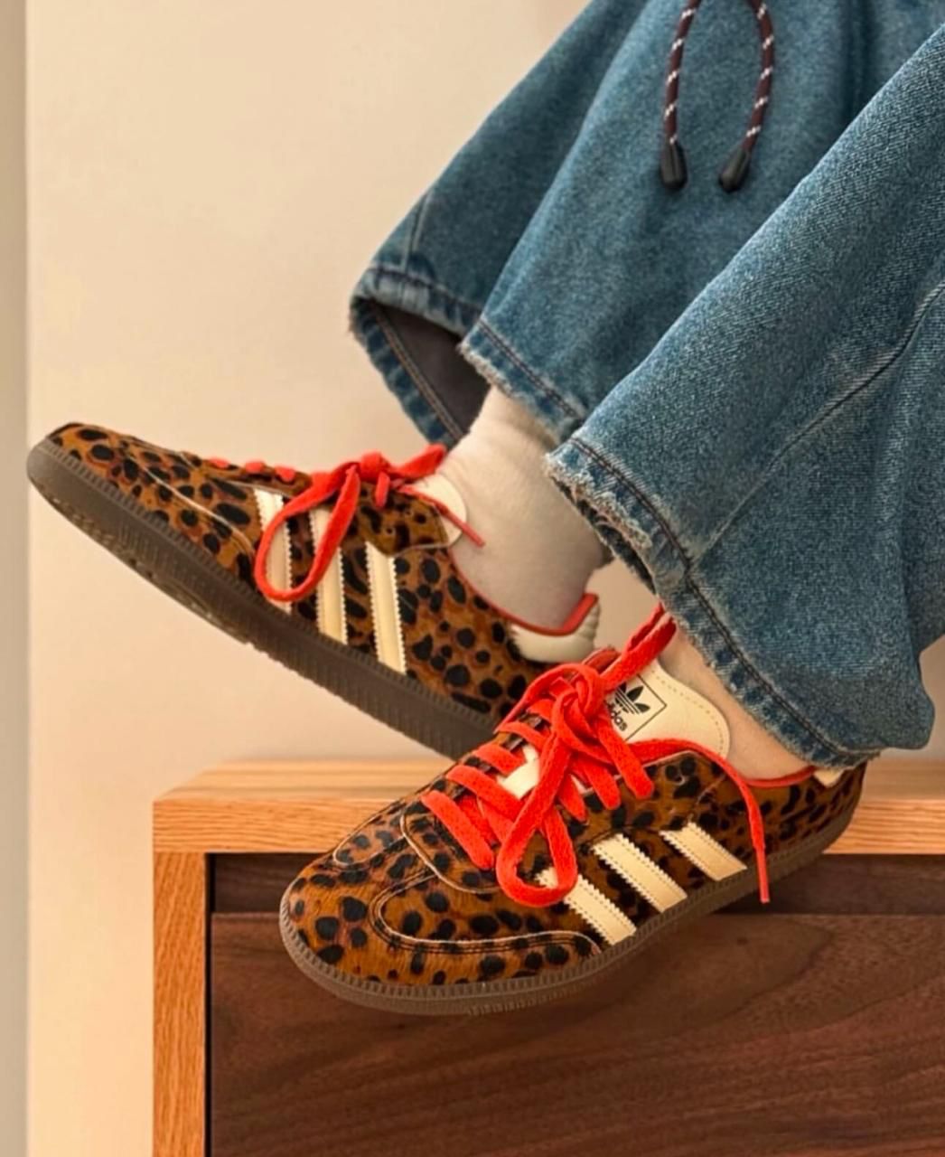 adidas Samba OG Preloved Red Leopard