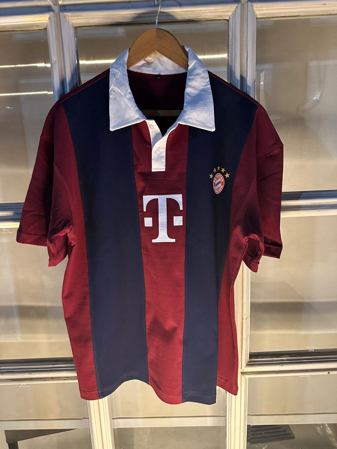 Bayern Munich Polo Shirt (Red,Blue)