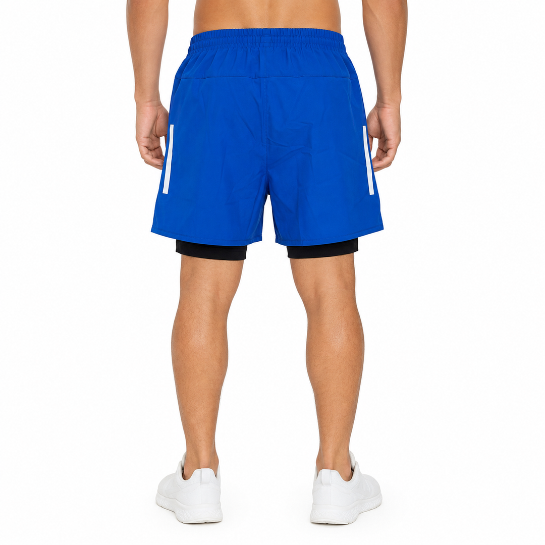 Blue 2-in-1 Training Shorts