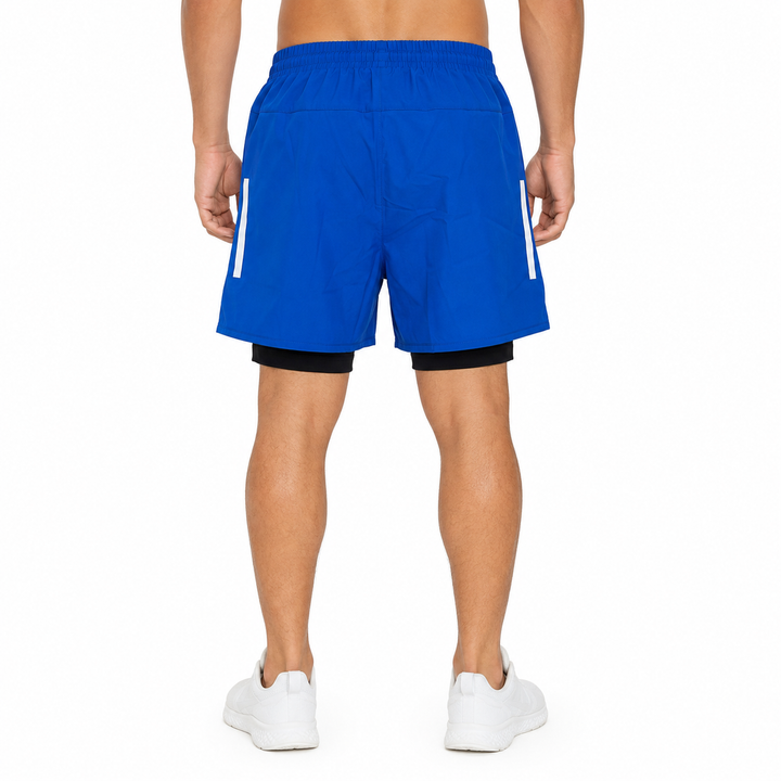 Blue 2-in-1 Training Shorts