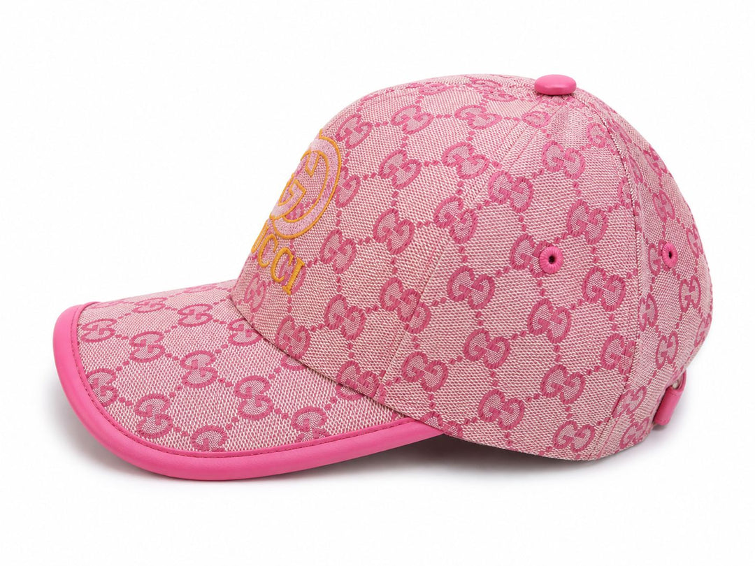 Pink Luxe Monogram Cap – Double G Style
