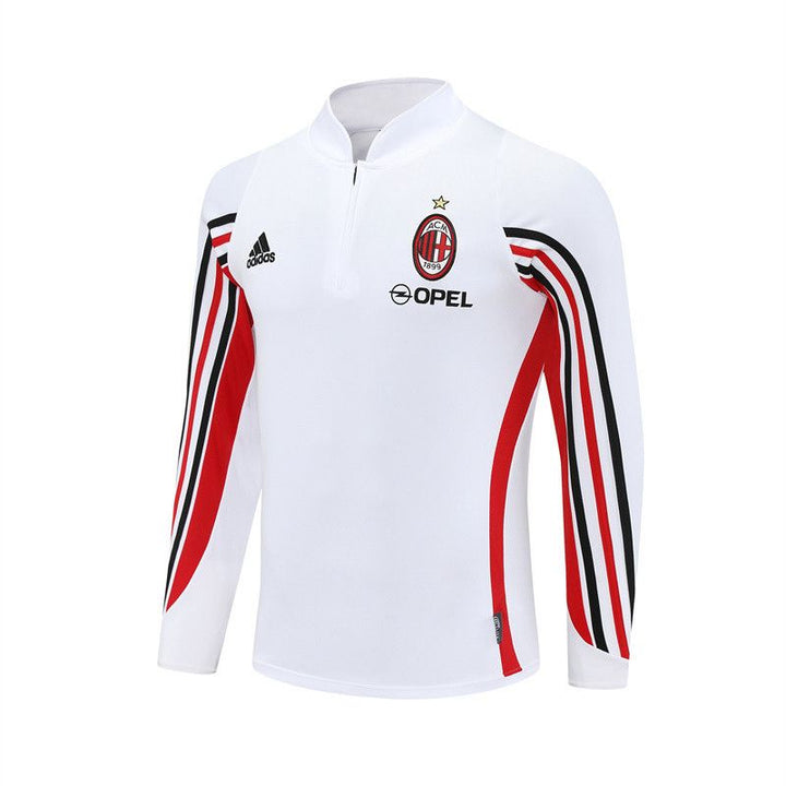 AC Milan White Retro Training Suit Top